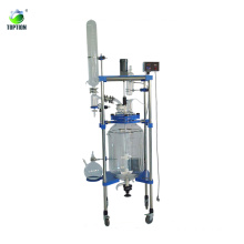 10l-100l Laboratory Double Layer Jacketed Glass Reactor